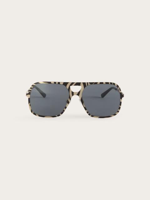 PUCCI PRINTED AVIATOR SUNGLASSES