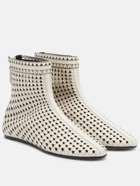Isabel Marant Ferix laser-cut leather ankle boots