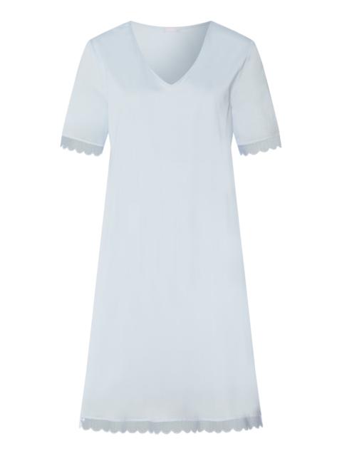 HANRO Inaya Scalloped Lace Cotton Nightgown