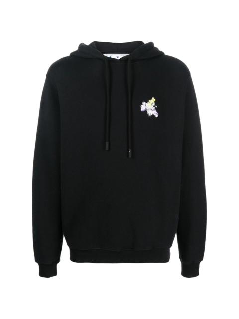 Floral Arrows-print hoodie