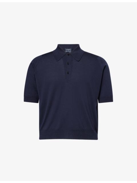 JOHN SMEDLEY John Smedley X Bill Nighy Short-Sleeve Merino Wool Polo Shirt