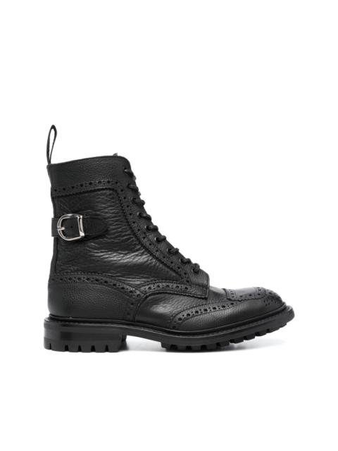 Tricker's lace-up leather ankle boots