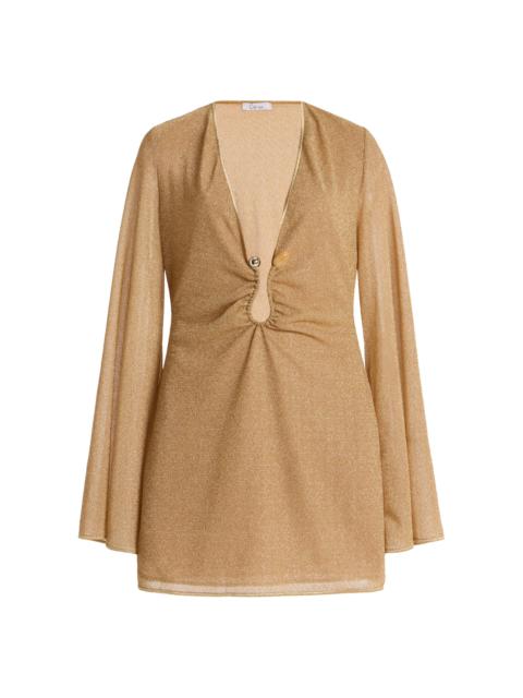 Oséree Lumière Stoned Kaftan gold