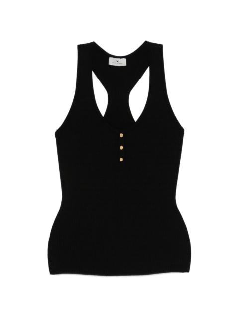 ELISABETTA FRANCHI button-up tank top