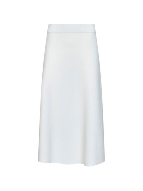 Max Mara Milano-knit midi flared skirt