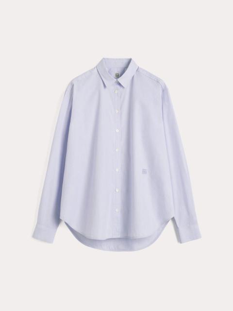 Signature cotton shirt lilac stripe