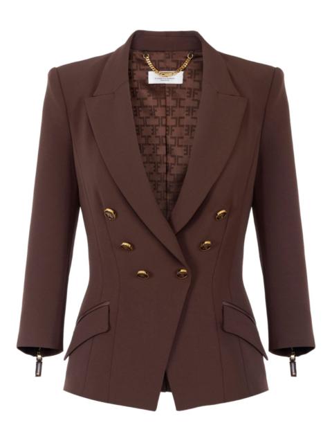 ELISABETTA FRANCHI double-breasted gold-button jacket