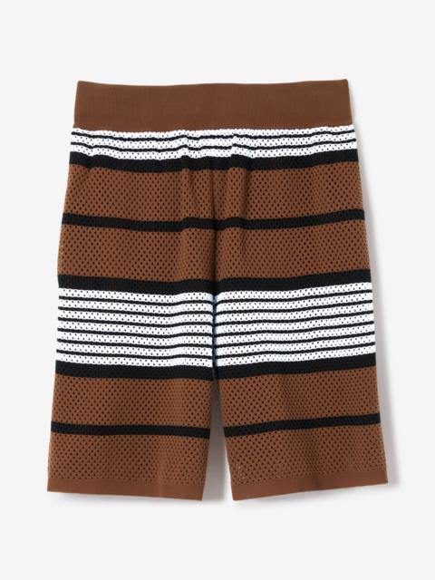 Burberry Stripe Print Nylon Shorts