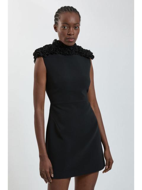 KAREN MILLEN Rosette Trim Midi Dress