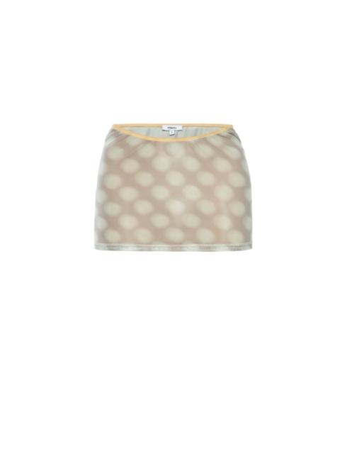 miaou ELEKTRA SKIRT - MINT BLURRED DOT