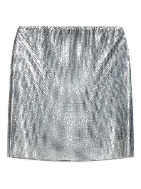 VERSACE sequin-embellished mini skirt