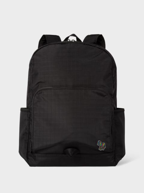 Paul Smith Nylon Ripstop Zebra Logo Backpack