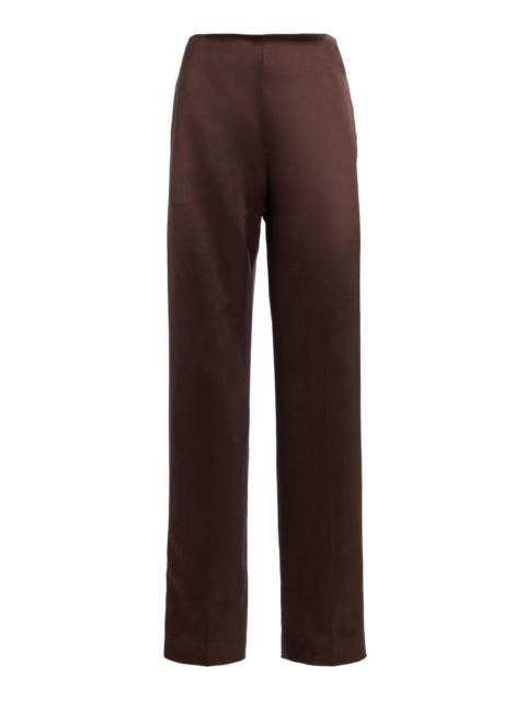 TOVE Beata Satin Trousers brown