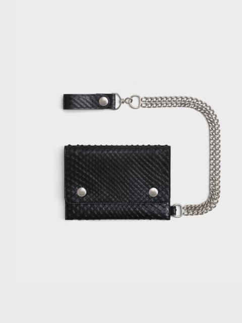 CELINE BIKER WALLET  IN  PYTHON