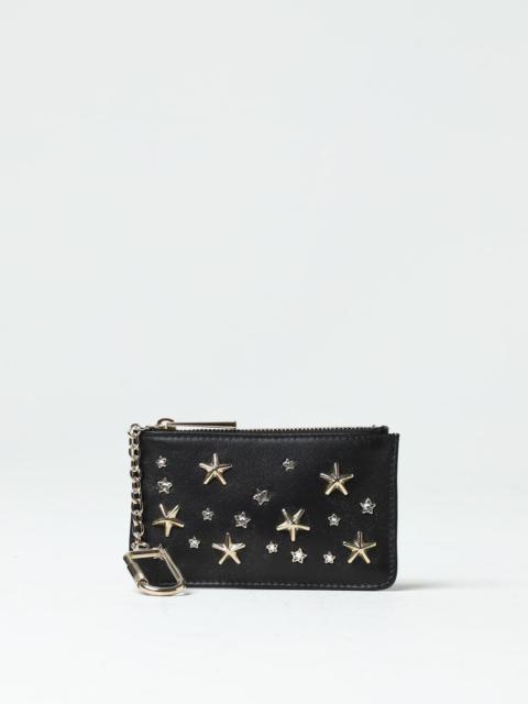 Jimmy Choo leather coin purse with applied stars