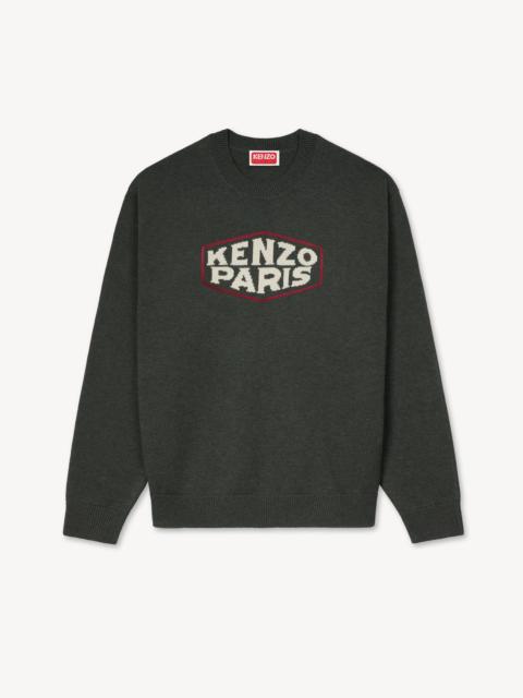 KENZO 'KENZO Paris Frame' embroidered jumper in wool and cotton