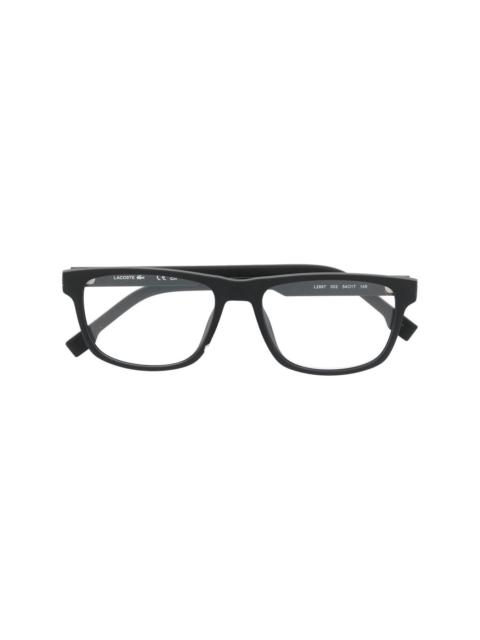 LACOSTE logo-detail square-frame glasses