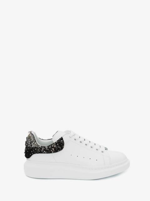 Oversized Sneaker in White/black/multicolour