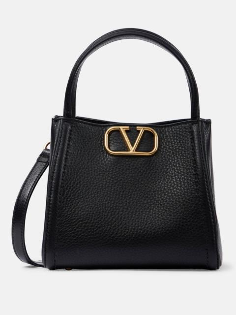 Valentino Alltime Small grained leather tote bag