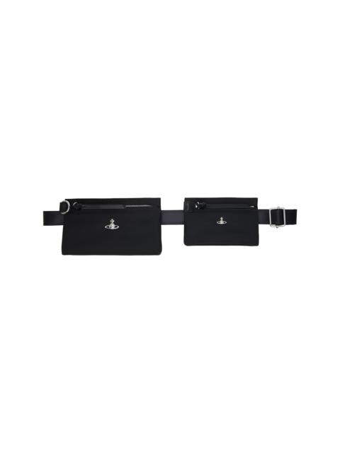 Vivienne Westwood Black Double Pouch Belt