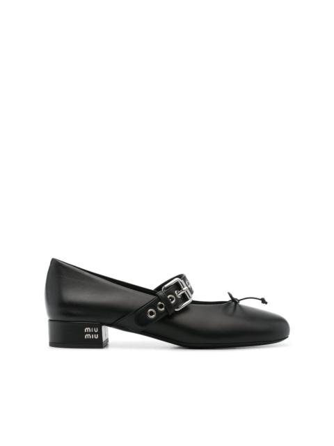 Miu Miu 30mm buckle-strap pumps