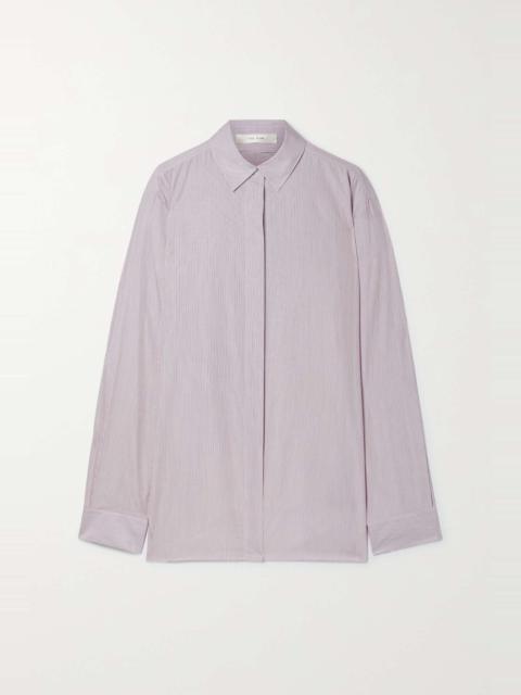 Big Sisea pinstriped cotton-poplin shirt