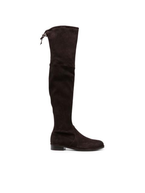 Lowland 30mm tie-fastening suede boots