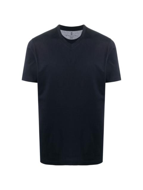 cotton V-neck T-shirt