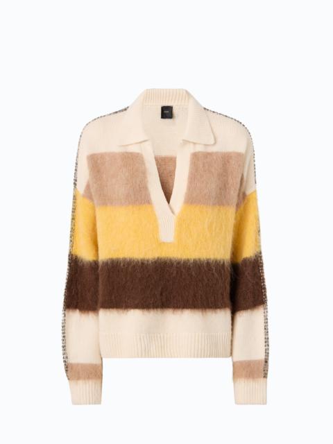 PINKO STRIPED ALPACA-BLEND SWEATER