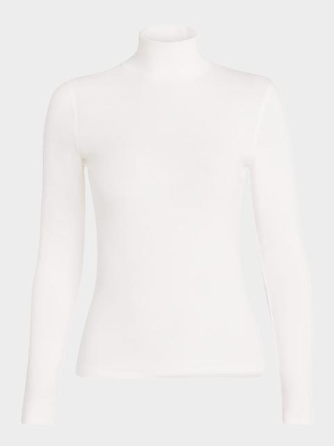 FRAME Ribbed Turtleneck Top