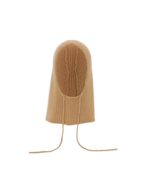 Yves Salomon ribbed-knit balaclava hat