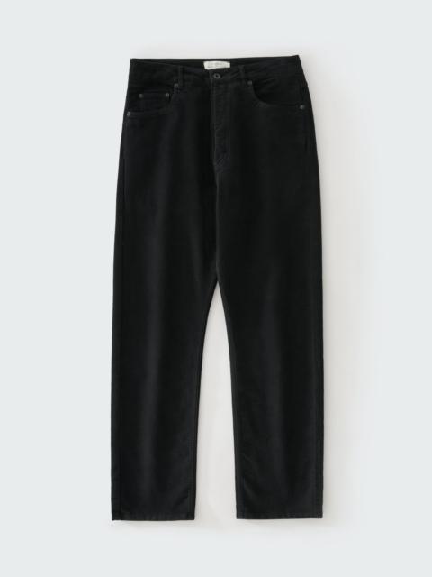 Studio Nicholson Riso Moleskin Straight Leg Pant Black