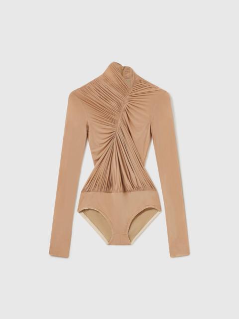 Stella McCartney Crepe Jersey Draped Bodysuit