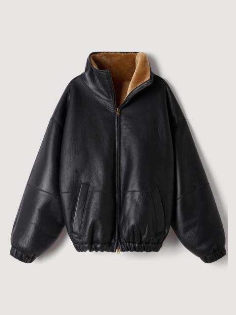 Sandro OVERSIZED SHEARLING JACKET