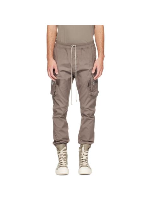 Rick Owens Gray Tower Mastodon Cargo Pants
