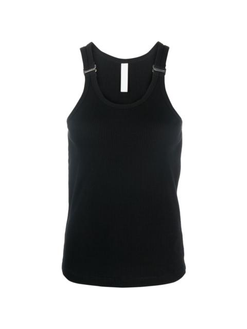 E-Hook ribbed scoop-neck tank top