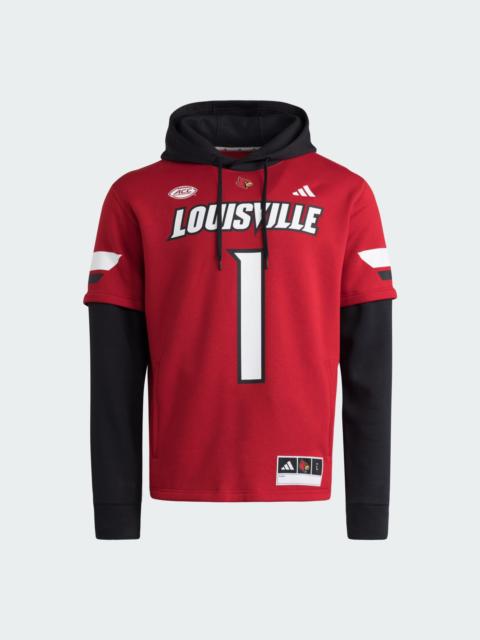 adidas Louisville Cardinals Football Jersey Hoodie