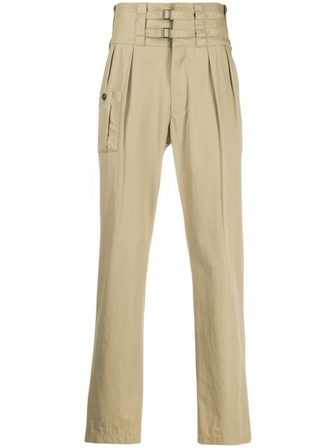 Dolce & Gabbana double buckle tailored bush pants