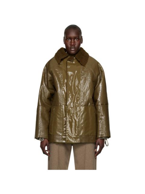 Khaki Original Reversible Shearling Jacket