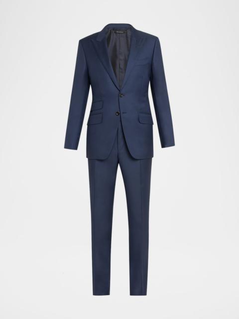 TOM FORD Men's Modern Fit Sharkskin Suit