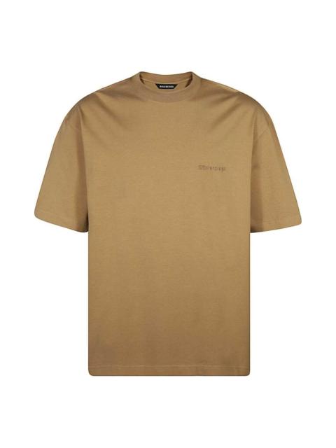 BALENCIAGA Balenciaga Turn Slit T-Shirt 'Beige' 675016TLVB30950