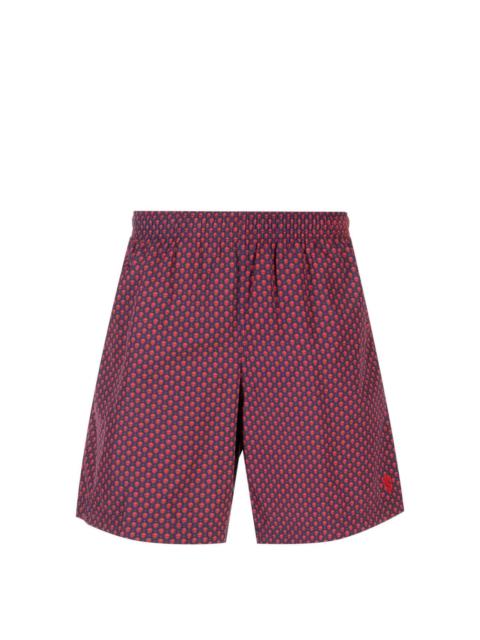 Alexander McQueen Skull polka dot-print swim shorts