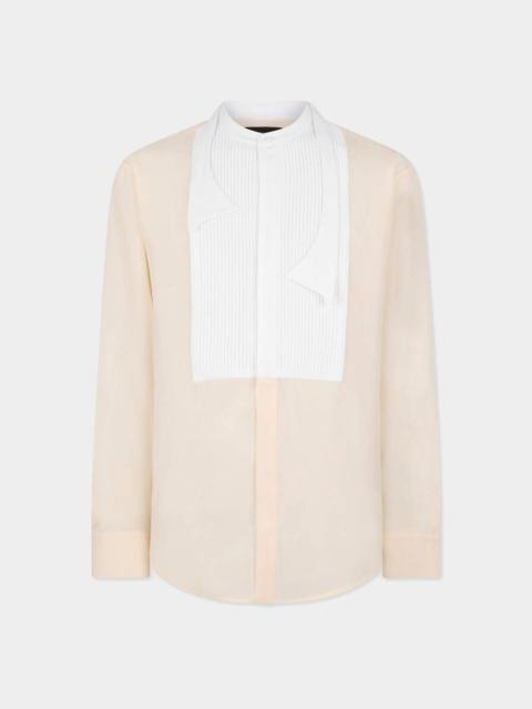 DSQUARED2 BOWTIE DROPPED SHOULDER SILK SHIRT