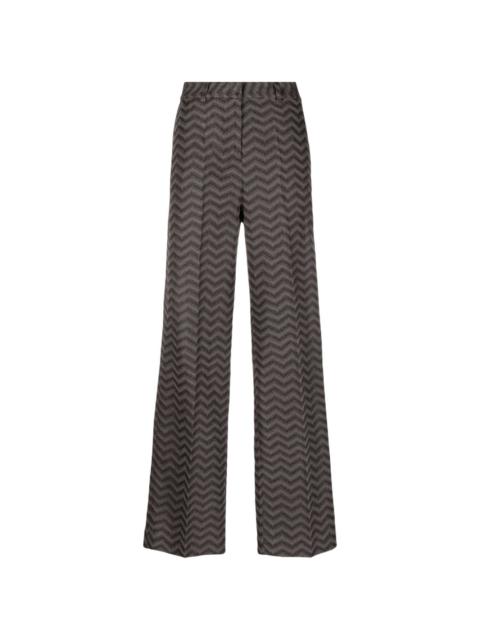 Missoni zigzag-woven straight-leg trousers