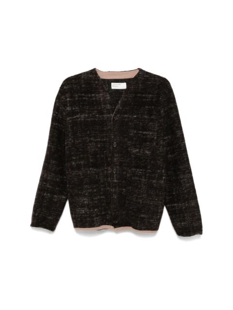 Universal Works marble-fleece cardigan