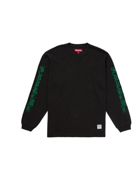Supreme Old English L/S Top Black