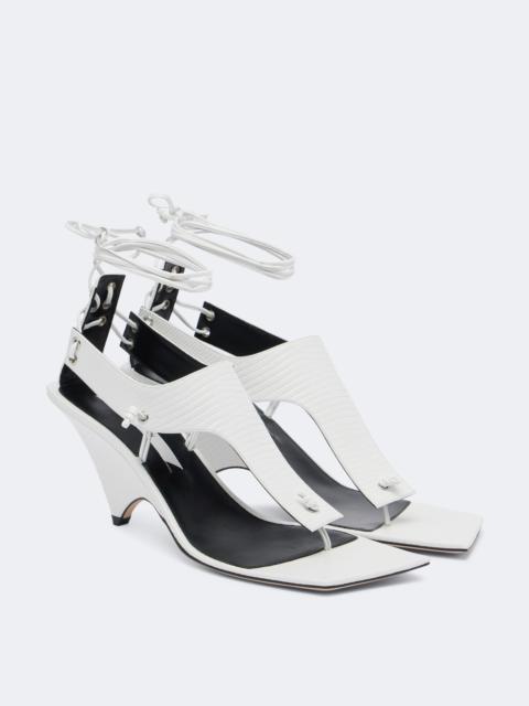 CHRISTEN Edge leather sandals