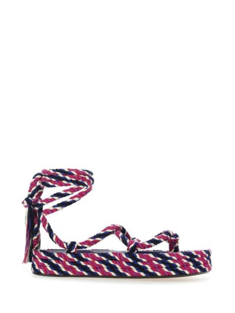 Isabel Marant Étoile Multicolor cotton Erol thong sandals
