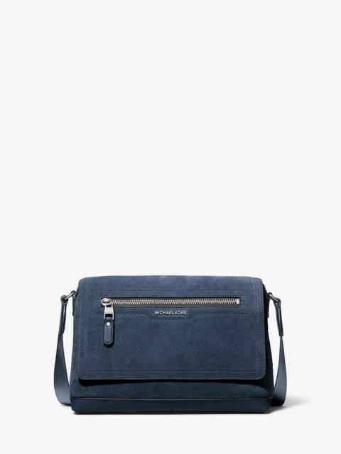 MICHAEL KORS Hudson Small Suede Messenger Bag