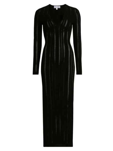 RONNY KOBO Women's Sai V-Neck Knit Maxi Dress - Black